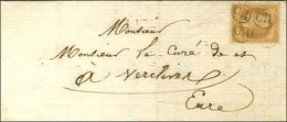 OR (4 Frappes) / N° 28 Sur Lettre Adressée à Verclives (Eure). - TB / SUP. - 1863-1870 Napoléon III. Laure
