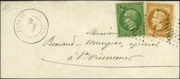 GC 3901 / N° 20 + 28 Càd T 17 TANLAY (83) Sur Lettre Locale. 1871. - TB / SUP. - 1863-1870 Napoleone III Con Gli Allori