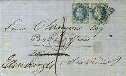 GC 532 / N° 29 (2) Càd BORDEAUX (32) Sur Lettre Adressée à Inverness Réexpédiée à Edimbourg Avec Taxe 1. 1869. - TB. - 1863-1870 Napoleon III Gelauwerd