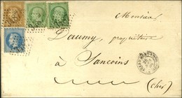 GC 3487 / N° 20 (2) + 28 + 29 Càd T 15 ST AMAND MONT-ROND (17) Sur Lettre 2 Ports Pour Sancoins. 1868. - SUP. - R. - 1863-1870 Napoleon III With Laurels