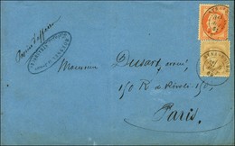 Càd T 17 STRASBOURG (67) / N° 28 + 31 Sur Papier D'affaires. 1869. - SUP. - 1863-1870 Napoleon III Gelauwerd