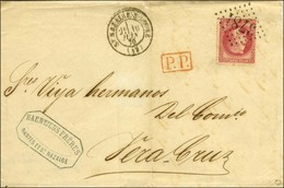 GC 3781 / N° 32 Càd St NAZAIRE-S-LOIRE (42) Sur Lettre Pour Vera Cruz. 1870. - TB / SUP. - 1863-1870 Napoleon III With Laurels