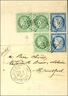 GC 2464 / N° 53 (3 En équerre) + 60 Paire Càd T 18 MONTFORT-S-MEU / ILE-ET-VILLne Sur Lettre Recommandée Adressée Locale - 1871-1875 Ceres