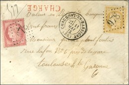 GC 978 / N° 57 + 59 Càd T 17 CHAUMONT-EN-BASSIGNY (50) Sur Lettre Chargée. 1873. - TB / SUP. - 1871-1875 Cérès