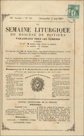 Càd T 17 POITIERS / N° 61 Sur La Semaine Liturgique. 1877. - TB. - R. - 1876-1878 Sage (Type I)