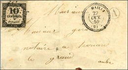 PC 1835 / Timbre-taxe N° 2 (pd) Càd T 22 MAILLY (9). 1859. - TB. - 1859-1959 Brieven & Documenten