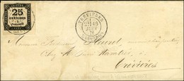 Càd T 18 TREVIERES / CALVADOS / Timbre-taxe N° 5 Coin De Feuille Et Superbes Marges. 1876. - SUP. - 1859-1959 Brieven & Documenten