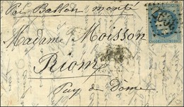 GC 3997 / N° 29 Sur Lettre Avec Texte Daté De Paris Le 15 Octobre 1870 Pour Riom, Au Verso Càd D’arrivée 20 OCT. 70. Pli - Guerra De 1870