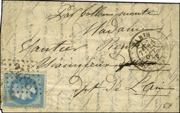 GC 2488 / N° 29 Càd PARIS / MONTMARTRE 26 OCT. 70 Sur Lettre Pour Meximieux (Ain). Au Verso, Càd D'arrivée 2 NOV. 70. LE - Guerra De 1870