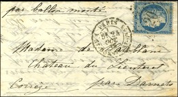 Etoile 20 / N° 37 Càd PARIS / R. ST DOMque ST GN N° 58 24 OCT. 70 Sur Lettre Pour Lieuteret Par Darnets (Corrèze) Sans C - Oorlog 1870
