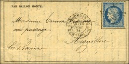 Etoile 20 / N° 37 Càd PARIS / R. ST DOMque ST GN N° 58 19 NOV. 70 Sur Gazette Des Absents N° 9 Pour Aiguillon (Lot Et Ga - Oorlog 1870