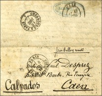 Càd PARIS / PL. DE LA BOURSE 8 DEC. 70 (timbre Décollé) Sur Lettre Avec Très Bon Texte Mentionnant La Réponse à Monsieur - War 1870