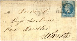 GC 904 / N° 29 Càd PARIS / CHARONNE 11 DEC. 70 (5e Levée) Sur Gazette Des Absents N° 15 Pour Marolles (Sarthe) Sans Càd  - Oorlog 1870