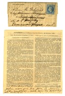 GC 2488 / N° 29 Càd PARIS / MONTMARTRE 28 DEC. 70 Sur Gazette Des Absents N° 20 Avec Son Supplément Rédigé Par La Main D - Oorlog 1870