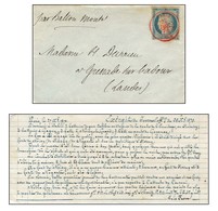 Càd Rouge PARIS (SC) 27 DEC. 70 / N° 37 Sur Lettre Avec Extrait Du Journal Officiel Pour Grenade Sur L'Adour, Càd D'arri - Oorlog 1870