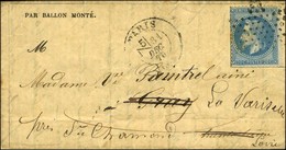 Etoile / N° 29 Càd PARIS (60) 31 DEC. 70 Sur Gazette Des Absents N° 21 Pour Gray (zone Occupée), Au Verso Càd D'arrivée  - Oorlog 1870