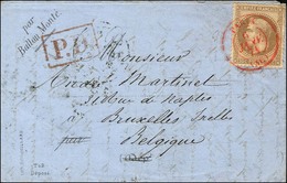 Càd Rouge PARIS (SC) 9 JANV. 71 / N° 30 Sur Lettre '' Par Ballon Monté '' Pour Bruxelles (Belgique). Càd D'arrivée 11 JA - Oorlog 1870