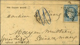 Etoile 1 / N° 37 Càd PARIS / PL. DE LA BOURSE 28 JANV. 71 Sur Gazette Des Absents N° 33 Pour May En Multien (Seine Et Oi - Oorlog 1870