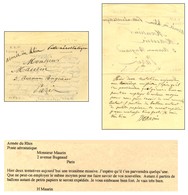 Papillon Des Pharmaciens Daté Du 7 Septembre 1870 Adressé à Paris, 3 Avenue Bugeaud, Au Recto Mention à La Plume '' Armé - Oorlog 1870