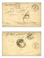 Cachet K:PR:ARMÉE-POST-AMT / 3. / ARMÉE Sur Lettre Civile Datée De Coulommiers Le 15 Septembre 1870, Au Verso Cachet Nég - War 1870