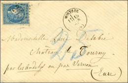 GC 2551 / N° 46 Càd T 16 MORTREE (59) Sur Lettre Adressée Aux Andelys, Taxe 25 Au Crayon Bleu. 1871. - TB / SUP. - War 1870