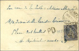 Càd GENEVE 28 FEVR. 71 / Suisse 30c Sur Lettre Adressée à St Mihiel '' Par Voie De La Poste Militaire Allemande ''. Au R - Oorlog 1870