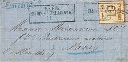 Cachet De Fortune Bleu * MIRECOURT * Sur Lettre Avec Texte Daté Du 16 Janvier 1871 Pour Nancy. Als N° 5 Obl Cachet Bleu  - Briefe U. Dokumente