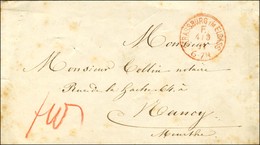 Càd Rouge STRASSBURG IM ELSASS / F Sur Lettre Pour Nancy. 1871. - TB / SUP. - Briefe U. Dokumente