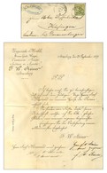 Càd STRASSBURG / IM ELSASS / Alsace N° 4 Sur Imprimé Pour Hufingen (Bade). 1871. - TB / SUP. - R. - Lettres & Documents