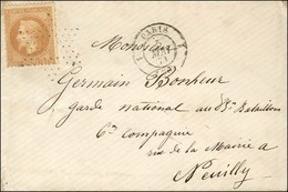 Etoile évidée / N° 28 Càd De Rayon 1 PARIS 1 (60) 5 MAI 71 Sur Lettre Pour Neuilly. - TB / SUP. - R. - Guerra Del 1870