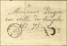 Càd PARIS (60) 1 JUIN 71 Et Taxe Tampon 15 De Fabrication Locale Sur Lettre Avec Texte D'un Prisonnier De La Commune Dét - War 1870