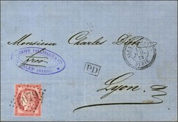 GC 5079 / N° 57 Càd ALEXANDRETTE / SYRIE Sur Lettre D'Alep Pour Lyon. 1873. - SUP. - Poste Maritime