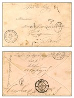 Càd CORPS EXP. CHINE / Bau CENTRAL 30 JUIL. 60 (localisé à Hong Kong) Taxe 30 DT Sur Lettre D'un Sergent Major Au 3e Rég - Bolli Militari (ante 1900)