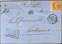 Ancre / N° 23 Bdf Càd MENZALEH * 8 JANV. 66 Sur Lettre De Marseille Pour Palerme. - TB. - R. - Posta Marittima