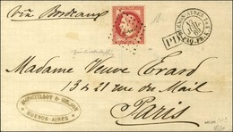 Ancre / N° 32 Càd BUENOS-AYRES / PAQ.FR.K N° 1. 1869. - SUP. - R. - Maritieme Post