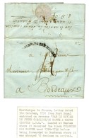 Lettre Avec Texte Daté De Fort Royal Le 9 Décembre 1791 Pour Bordeaux. Au Recto, Marque Postale D'entrée COLONIES PAR NA - Maritime Post