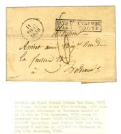 Lettre Avec Texte Daté De Fort Royal Le 23 Octobre 1830 Pour Bordeaux. Au Recto, Marque Postale D'entrée Encadrée PAYS D - Poste Maritime