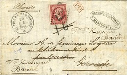 Lettre Avec Texte Daté De Saint Pierre De La Martinique Le 29 Juillet 1863 Pour Castres (Gironde) Réexpédiée En Bavière. - Maritime Post