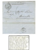 Càd ST PIERRE MARTINIQUE 28 MARS 1864, Taxe Tampon 6 Sur Lettre Avec Texte Pour Marseille. Au Verso, Càd TAMPICO / * 1 A - Maritieme Post