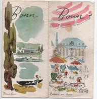 ALLEMAGNE  (BONN)  Dépliant (curiosités Photos,Plan, Touristiques Pour Vos Vacances Année 1960 Dimesion 40cmX40cm - Autres & Non Classés