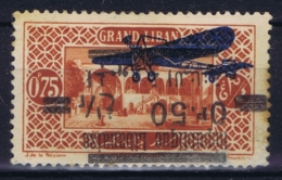 Gran Libanon  Ae Yv 38a Surcharge Renversée MH/* Flz/ Charniere Signed/ Signé/signiert - Luchtpost