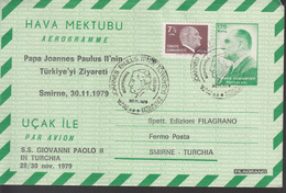 Turchia (1979) - Aerogramma Viaggio Giovanni Paolo II - Airmail