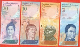Venezuela 2012-14. Lot Of 4 Banknotes. UNC. - Venezuela