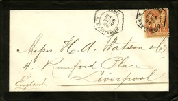 Càd Hexa De Lev. Exp. PARIS / R. D' AMSTERDAM E1 / N° 94 Sur Lettre Pour Liverpool. 1894. - TB / SUP. - R. - Sonstige & Ohne Zuordnung