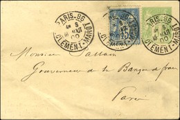 Càd De Lev. Exp. PARIS 86 / R. CLEMENT MAROT Sur Entier 5c + N° 90 . 1900. - TB / SUP. - Altri & Non Classificati