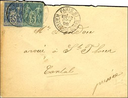 Càd De Lev. Exp. PARIS 87 / R. ALEXANDRE DUMAS E2 / N° 75 + 90. 1890. - TB / SUP. - R. - Sonstige & Ohne Zuordnung