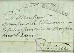 P. 85. P. / SOSPELLO Sur Lettre Avec Texte Daté Du 14 Juin 1813 Pour Nice. - TB / SUP. - R. - 1792-1815: Veroverde Departementen