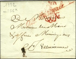 ' Ass. Nationale 2 ' Rouge (S N° 515 A) Sur Lettre Avec Texte Daté De Paris Le 28 Mars 1792. - TB / SUP. - Lettere In Franchigia Civile