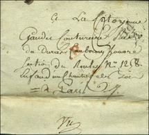 B Rouge (S N° 9501) + Marque De Censure Au Verso '' Vu '' (S N° 9502) Sur Lettre Avec Texte Daté Du 7 Vendémiaire An 2 P - Frankobriefe