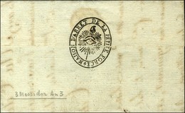 MAISON D'ARRET DE LA PETITE FORCE (S N° 9529) Au Verso D'une Lettre Avec Texte Daté Du 3 Messidor An 3. - SUP. - Frankobriefe
